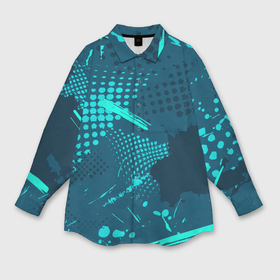 Мужская рубашка oversize 3D с принтом Разноцветные текстурные штрихи в Санкт-Петербурге,  |  | Тематика изображения на принте: 