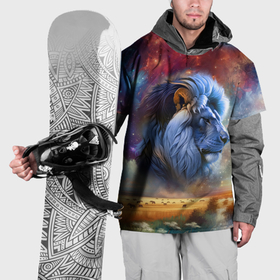 Накидка на куртку 3D с принтом Небесный лев в Кировске, 100% полиэстер |  | 