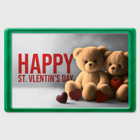 Магнит 45*70 с принтом Медведи   День святого Валентина в Тюмени, Пластик | Размер: 78*52 мм; Размер печати: 70*45 | Тематика изображения на принте: 