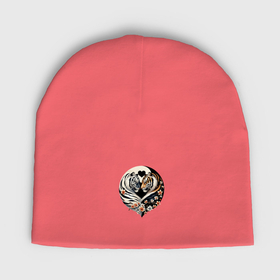 Мужская шапка демисезонная с принтом Тигры   Инь янь в Рязани,  |  | Тематика изображения на принте: 