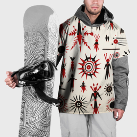 Накидка на куртку 3D с принтом Абстрактные фигурки в Тюмени, 100% полиэстер |  | Тематика изображения на принте: 