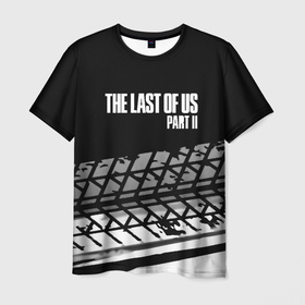 Мужская футболка 3D с принтом The Last of Us краски асфальт в Новосибирске, 100% полиэфир | прямой крой, круглый вырез горловины, длина до линии бедер | 