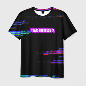 Мужская футболка 3D с принтом Team Fortress 2 киберпанк стиль в Екатеринбурге, 100% полиэфир | прямой крой, круглый вырез горловины, длина до линии бедер | 
