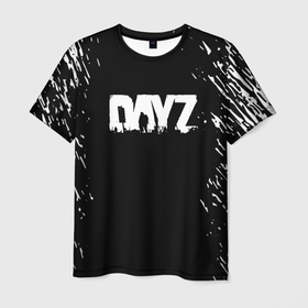 Мужская футболка 3D с принтом Dayz краски текстура в Петрозаводске, 100% полиэфир | прямой крой, круглый вырез горловины, длина до линии бедер | 