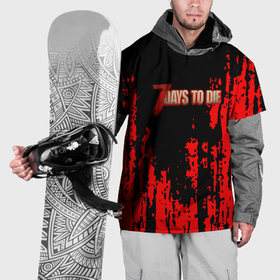 Накидка на куртку 3D с принтом 7 Days to Die краски абстрактные в Новосибирске, 100% полиэстер |  | Тематика изображения на принте: 