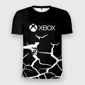 Мужская футболка 3D Slim с принтом Xbox game текстура рельеф в городе Новоалтайск, 100% полиэстер с улучшенными характеристиками | приталенный силуэт, круглая горловина, широкие плечи, сужается к линии бедра | 