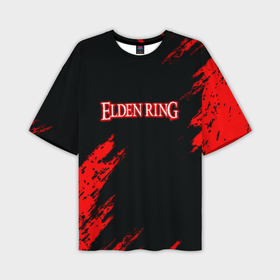 Мужская футболка oversize 3D с принтом Elden ring краски текстура в Тюмени,  |  | 