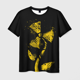 Мужская футболка 3D с принтом Радиоактивный цветок в Петрозаводске, 100% полиэфир | прямой крой, круглый вырез горловины, длина до линии бедер | Тематика изображения на принте: 