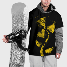 Накидка на куртку 3D с принтом Радиоактивный цветок , 100% полиэстер |  | Тематика изображения на принте: 