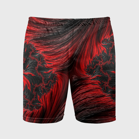 Мужские шорты спортивные с принтом Красно черный текстурный фон в Кировске,  |  | 