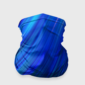 Бандана-труба 3D с принтом Неоновые синии линии в Белгороде, 100% полиэстер, ткань с особыми свойствами — Activecool | плотность 150‒180 г/м2; хорошо тянется, но сохраняет форму | 