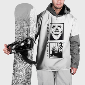Накидка на куртку 3D с принтом Solo Leveling Commandments White в Петрозаводске, 100% полиэстер |  | 