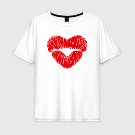 Мужская футболка хлопок Oversize с принтом Сочные губки в Екатеринбурге, 100% хлопок | свободный крой, круглый ворот, “спинка” длиннее передней части | Тематика изображения на принте: 