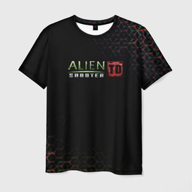 Мужская футболка 3D с принтом Alien Shooter космос тема в Курске, 100% полиэфир | прямой крой, круглый вырез горловины, длина до линии бедер | Тематика изображения на принте: 