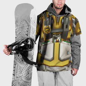 Накидка на куртку 3D с принтом Deep roock galactic броня бурильщика в Курске, 100% полиэстер |  | Тематика изображения на принте: 