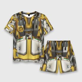 Мужской костюм с шортами 3D с принтом Deep roock galactic броня бурильщика в Курске,  |  | Тематика изображения на принте: 