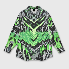 Мужская рубашка oversize 3D с принтом Камень и зелёная энергия в Санкт-Петербурге,  |  | Тематика изображения на принте: 