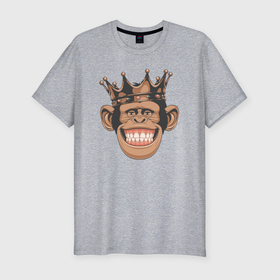 Мужская футболка хлопок Slim с принтом Monkey king в Белгороде, 92% хлопок, 8% лайкра | приталенный силуэт, круглый вырез ворота, длина до линии бедра, короткий рукав | 