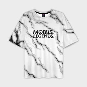 Мужская футболка oversize 3D с принтом Mobile legends молнии в Петрозаводске,  |  | Тематика изображения на принте: 