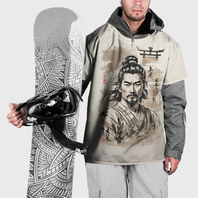Накидка на куртку 3D с принтом Vintage samurai в Курске, 100% полиэстер |  | 