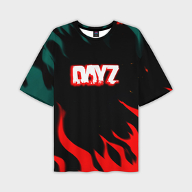 Мужская футболка oversize 3D с принтом Dayz flame в Белгороде,  |  | Тематика изображения на принте: 