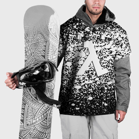 Накидка на куртку 3D с принтом Half life splash white в Петрозаводске, 100% полиэстер |  | Тематика изображения на принте: 