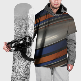 Накидка на куртку 3D с принтом Разноцветные прямые полосы в Курске, 100% полиэстер |  | 