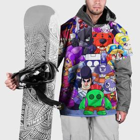 Накидка на куртку 3D с принтом Brawl Stars game color , 100% полиэстер |  | 