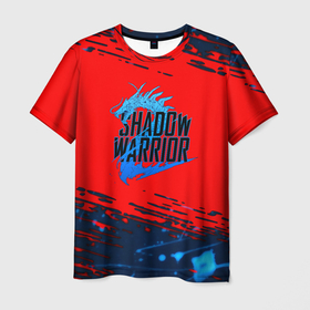 Мужская футболка 3D с принтом Shadow Warrior actions game в Новосибирске, 100% полиэфир | прямой крой, круглый вырез горловины, длина до линии бедер | 