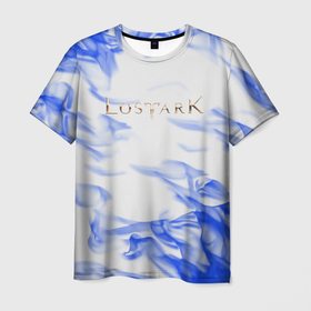 Мужская футболка 3D с принтом Lostark flame blue в Кировске, 100% полиэфир | прямой крой, круглый вырез горловины, длина до линии бедер | 