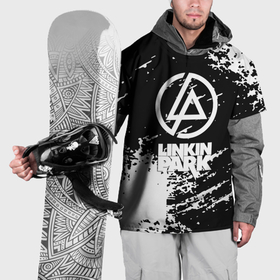 Накидка на куртку 3D с принтом Linkin park logo краски текстура в Белгороде, 100% полиэстер |  | Тематика изображения на принте: 