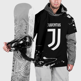 Накидка на куртку 3D с принтом Juventus краски белые в городе Новоалтайск, 100% полиэстер |  | Тематика изображения на принте: 