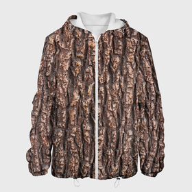 Мужская куртка 3D с принтом Кора дерева равномерная в Новосибирске, ткань верха — 100% полиэстер, подклад — флис | прямой крой, подол и капюшон оформлены резинкой с фиксаторами, два кармана без застежек по бокам, один большой потайной карман на груди. Карман на груди застегивается на липучку | 