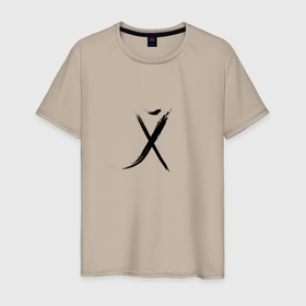 Мужская футболка хлопок с принтом Русский иероглиф в Курске, 100% хлопок | прямой крой, круглый вырез горловины, длина до линии бедер, слегка спущенное плечо. | 