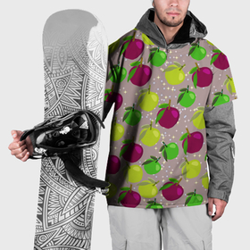 Накидка на куртку 3D с принтом Слива на фоне звезд в Кировске, 100% полиэстер |  | Тематика изображения на принте: 