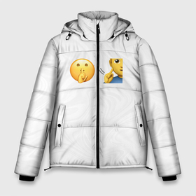 Мужская зимняя куртка 3D с принтом Мьюнинг эмодзи в Петрозаводске, верх — 100% полиэстер; подкладка — 100% полиэстер; утеплитель — 100% полиэстер | длина ниже бедра, свободный силуэт Оверсайз. Есть воротник-стойка, отстегивающийся капюшон и ветрозащитная планка. 

Боковые карманы с листочкой на кнопках и внутренний карман на молнии. | Тематика изображения на принте: 