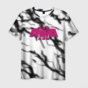Мужская футболка 3D с принтом Arma 3 storm в Белгороде, 100% полиэфир | прямой крой, круглый вырез горловины, длина до линии бедер | 