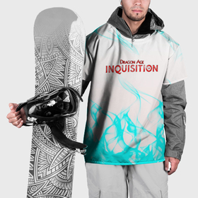 Накидка на куртку 3D с принтом Dragon age flame , 100% полиэстер |  | Тематика изображения на принте: 