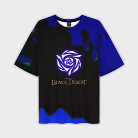 Мужская футболка oversize 3D с принтом Black desert game rpg ,  |  | 
