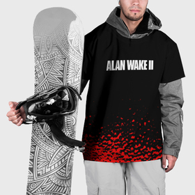 Накидка на куртку 3D с принтом Alan wake писатель гейм краски в Кировске, 100% полиэстер |  | 