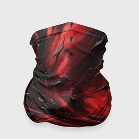 Бандана-труба 3D с принтом Чёрная и красная субстанция в Кировске, 100% полиэстер, ткань с особыми свойствами — Activecool | плотность 150‒180 г/м2; хорошо тянется, но сохраняет форму | 