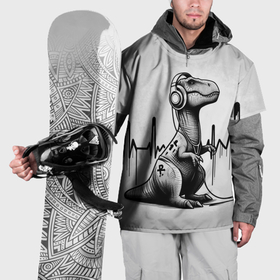 Накидка на куртку 3D с принтом Симпатичный меломан в Екатеринбурге, 100% полиэстер |  | 