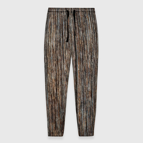 Мужские брюки 3D с принтом Текстура ствола дерева в Санкт-Петербурге, 100% полиэстер | манжеты по низу, эластичный пояс регулируется шнурком, по бокам два кармана без застежек, внутренняя часть кармана из мелкой сетки | 