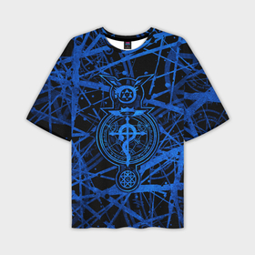Мужская футболка oversize 3D с принтом Fullmetal Alchemist   symbols в Курске,  |  | 