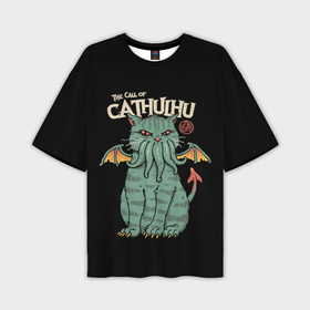 Мужская футболка oversize 3D с принтом The call of cathulhu в Екатеринбурге,  |  | Тематика изображения на принте: 