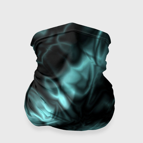 Бандана-труба 3D с принтом Абстракция шёлк чёрно голубой в Новосибирске, 100% полиэстер, ткань с особыми свойствами — Activecool | плотность 150‒180 г/м2; хорошо тянется, но сохраняет форму | 