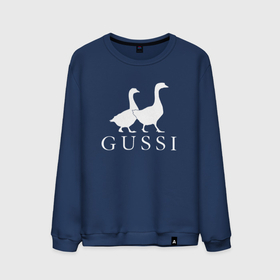 Мужской свитшот хлопок с принтом Gussi goose в Курске, 100% хлопок |  | Тематика изображения на принте: 