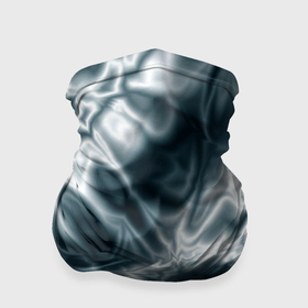 Бандана-труба 3D с принтом Абстракция шёлк серо бирюзовый в Новосибирске, 100% полиэстер, ткань с особыми свойствами — Activecool | плотность 150‒180 г/м2; хорошо тянется, но сохраняет форму | 