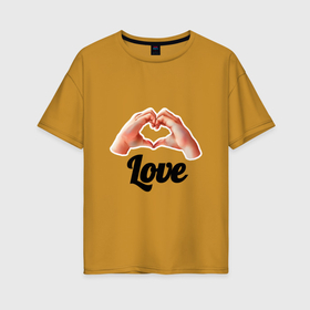 Женская футболка хлопок Oversize с принтом Это любовь моя в Белгороде, 100% хлопок | свободный крой, круглый ворот, спущенный рукав, длина до линии бедер
 | 