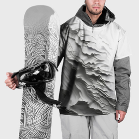 Накидка на куртку 3D с принтом Имитация оборванной бумаги или ткани на белом фоне в Тюмени, 100% полиэстер |  | Тематика изображения на принте: 